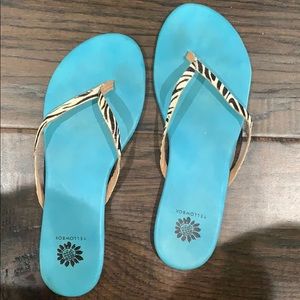 Yellow Box sandals